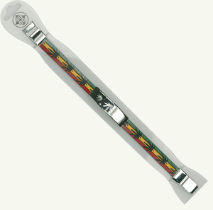 rasta weedleaf bracelet